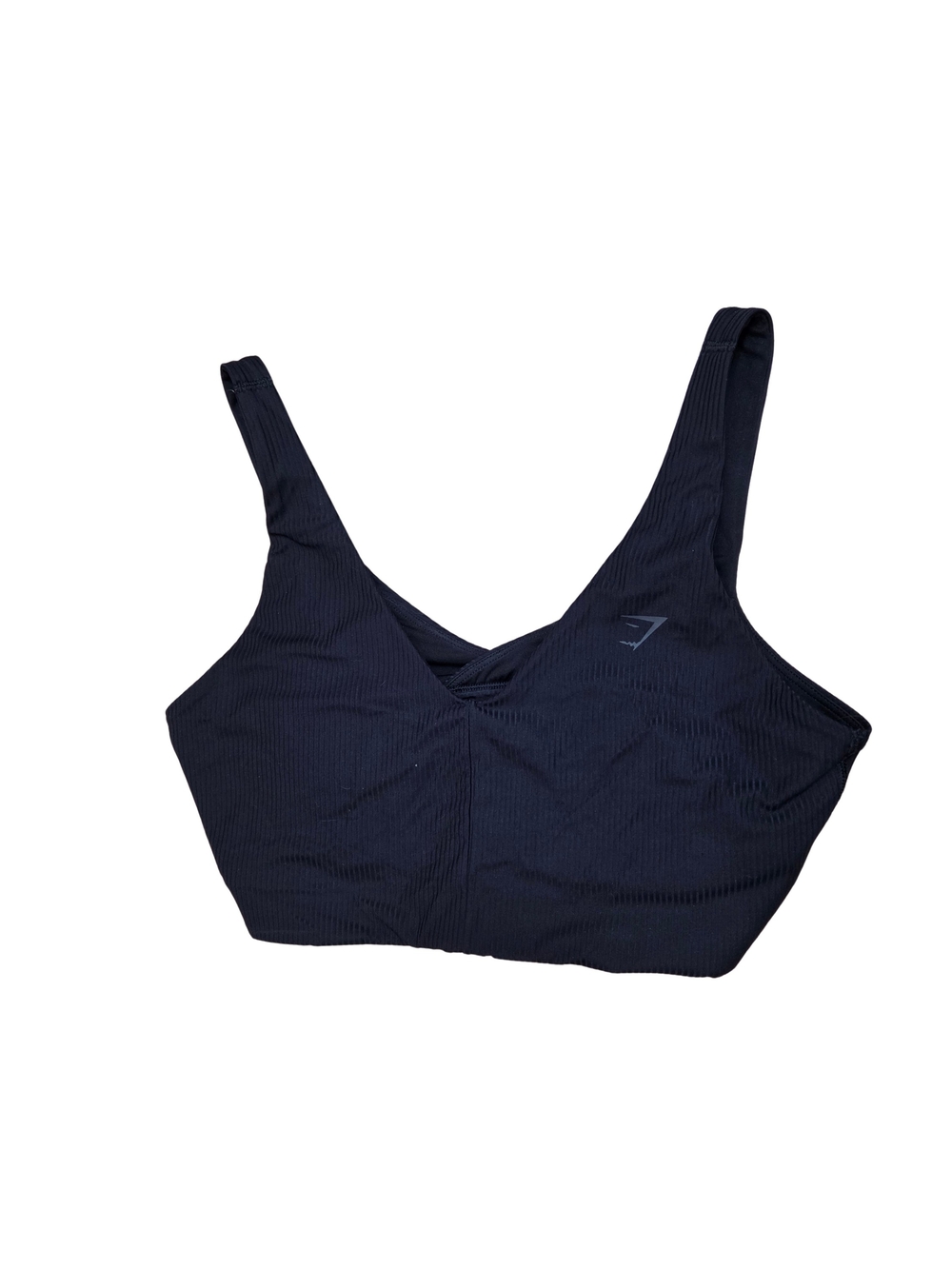 Gymshark Ribbed V-Neck Sports Bra - Black
